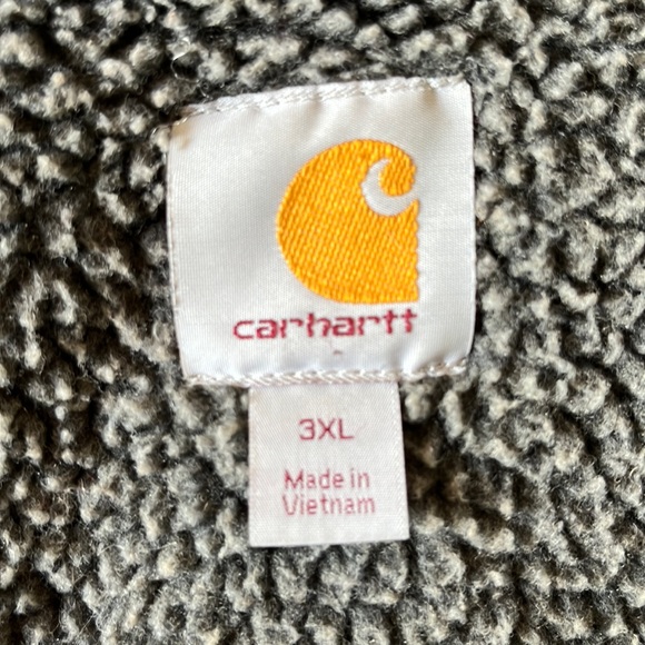 CARHARTT Size 3X RainDefernder Thrashed Paint-Splotch Zipper Down Casual Hoodie - Picture 11 of 16